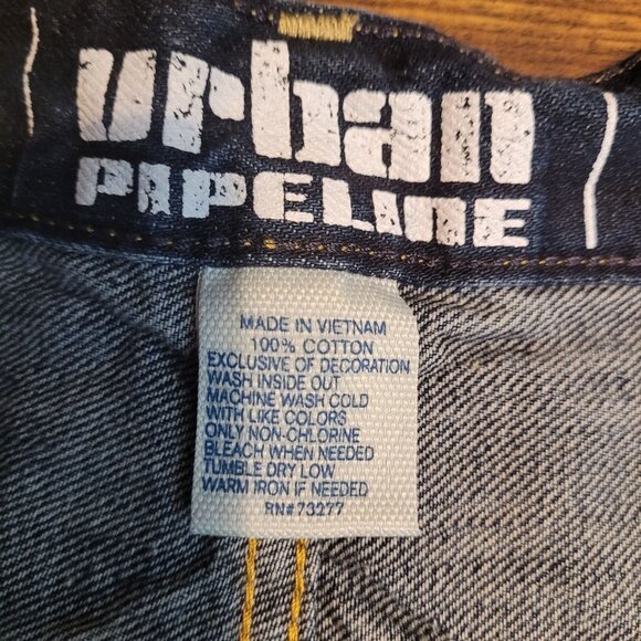 Urban Pipeline Jeans 38x30 Measures 36x30 Relaxed Bootcut Medium Dark Western - Picture 5 of 10